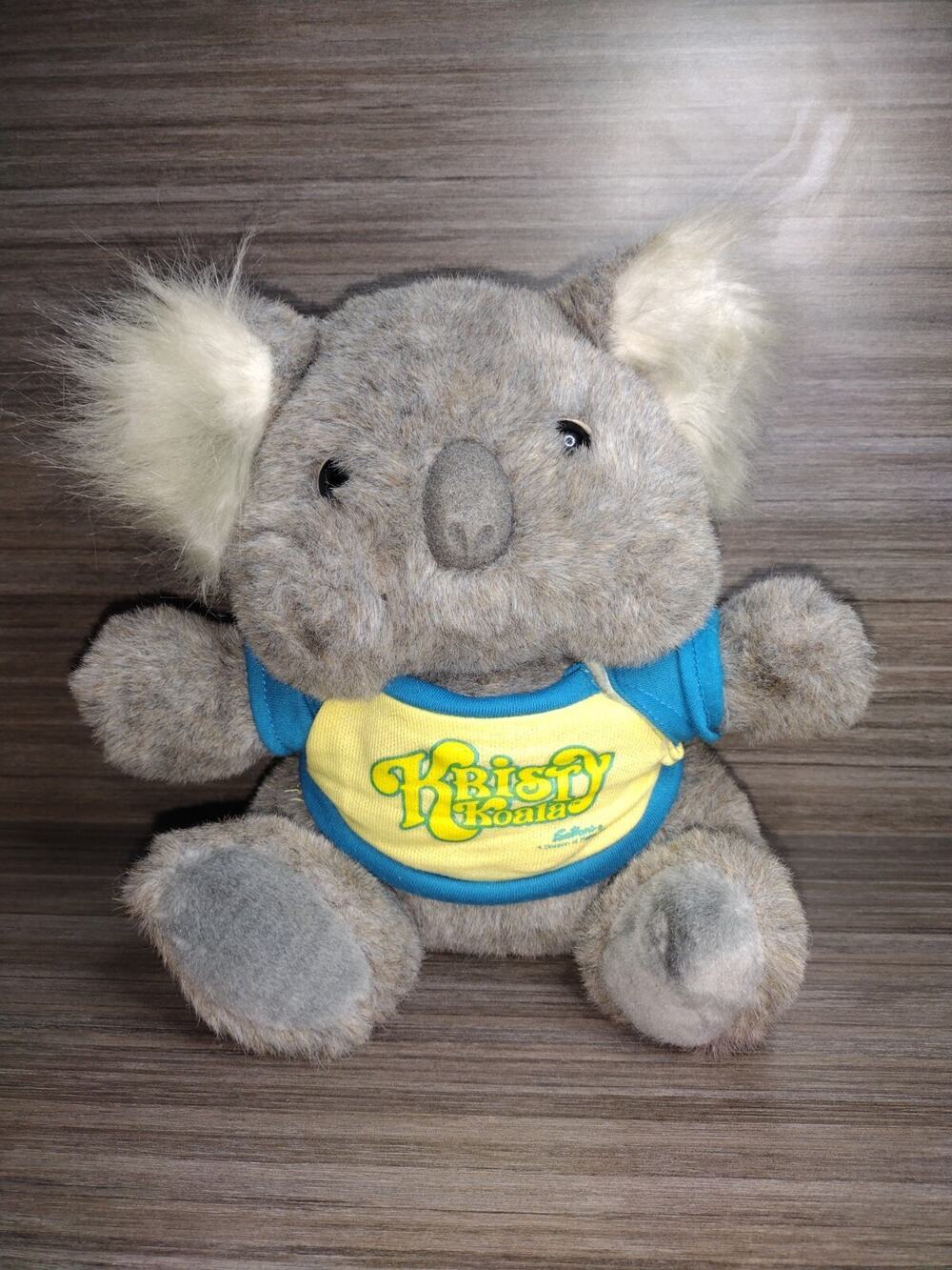 Vintage 1985 Kristy Koala Emotions Mattel 12” StuffedPlush Hug Me I Don’t Smoke